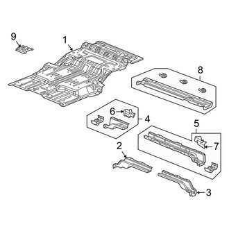 Dodge OE - Rear Body & Floor - Floor & Rails (FULL HYBRID EV-GAS (FHEV))