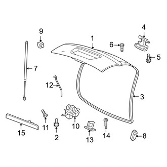 Dodge OE - Lift Gate - Gate & Hardware (Limited Hybrid)