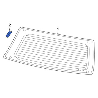 Dodge OE - Upper Back Glass Spacer