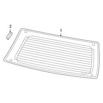 Dodge OE - Lift Gate - Glass (Limited Hybrid)