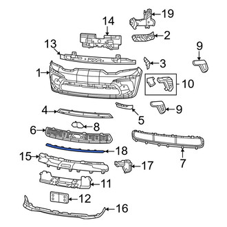 Dodge OE - Rear Left Bumper Trim