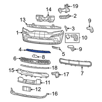 Dodge OE - Rear Right Bumper Trim