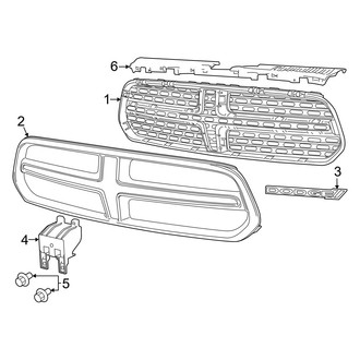 Dodge OE - Grille & Components (W/O SRT Design), (Citadel / SXT)