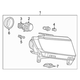 Dodge OE - Front Lamps - Headlamp Components