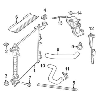 Dodge OE - Cooling - Radiator & Components (3.6L)