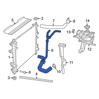 Dodge OE - Lower Radiator Coolant Hose