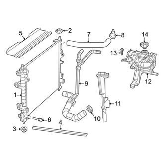 Dodge OE - Cooling - Radiator & Components (3.6L)