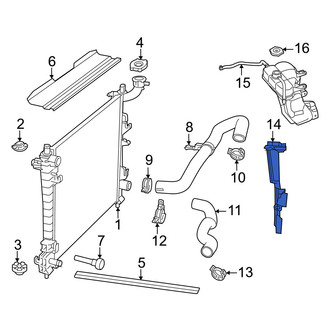 Dodge OE - Front Left Radiator Support Baffle