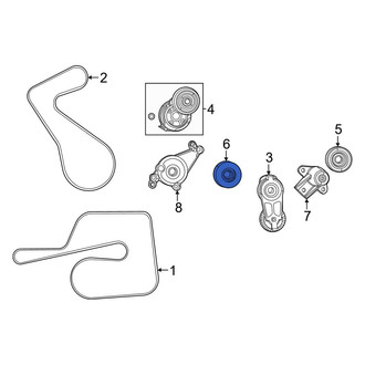 Dodge OE - Upper Accessory Drive Belt Idler Pulley