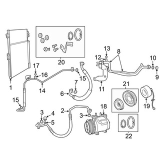 Dodge OE - Air Conditioner & Heater - Condenser, Compressor & Lines
