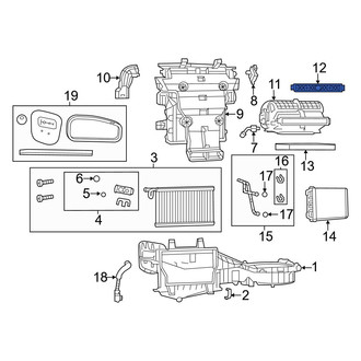 Dodge OE - Front HVAC Recirculation Door