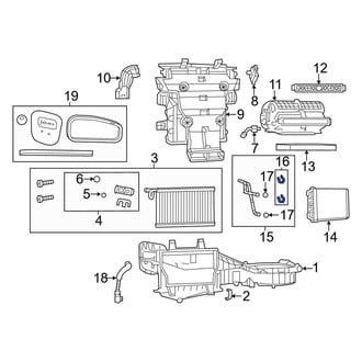 Dodge OE - HVAC Heater Hose Outlet Tube Hardware Kit