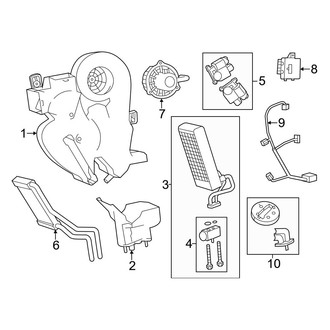 Dodge OE - Air Conditioner & Heater - Rear Evaporator