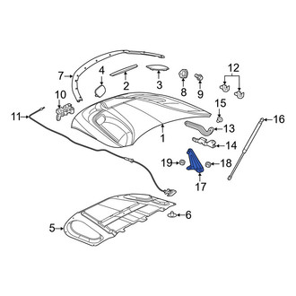 Dodge OE - Front Hood Lift Support Stud