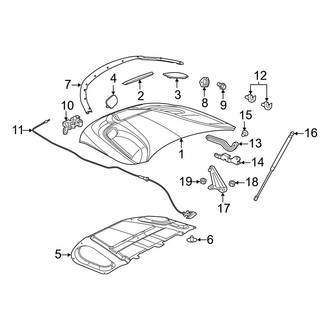 Dodge OE - Hood & Components (With Performance Design)