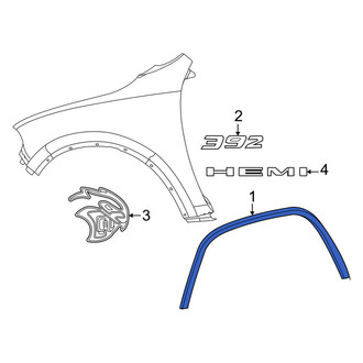 Dodge OE - Rear Left Wheel Arch Molding