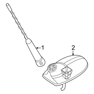 Dodge OE - Electrical - Antenna (W/O Satellite Radio)