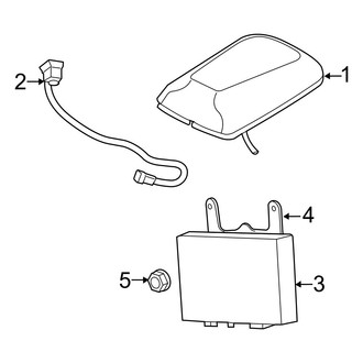 Dodge OE - Electrical - Antenna (With Satellite Radio)