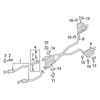 Dodge OE - Exhaust System - Exhaust Components (5.7L)