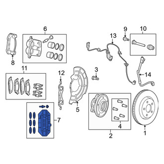 Dodge OE - Front Left Disc Brake Caliper