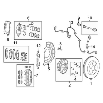 Dodge OE - Front Suspension - Brake Components