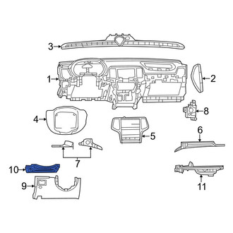 Dodge OE - Instrument Panel Knee Bolster Bracket