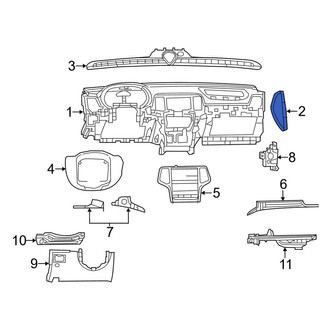 Dodge OE - Right Instrument Panel Side Cover