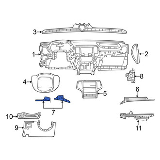 Dodge OE - Left Outer Instrument Panel Molding