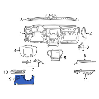 Dodge OE - Instrument Panel Knee Bolster