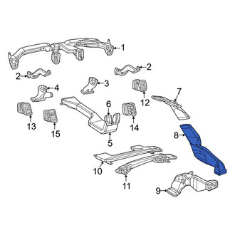 Dodge OE - Rear Center Instrument Panel Air Duct