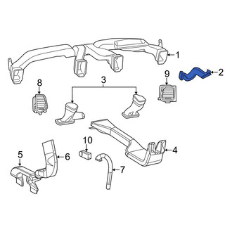 Dodge OE - Front Left Instrument Panel Air Duct