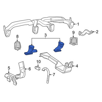 Dodge OE - Front Left Instrument Panel Air Duct