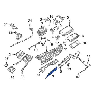 Dodge OE - Rear Forward Console Panel