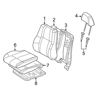 Dodge OE - Seats & Tracks - Front Seat Components (Cloth)