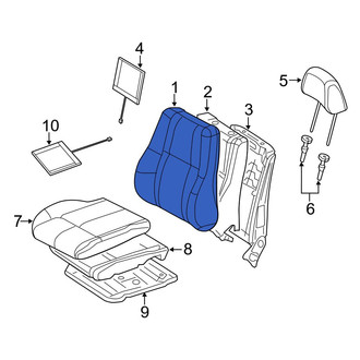 Dodge OE - Front Left Seat Back Cushion Cover