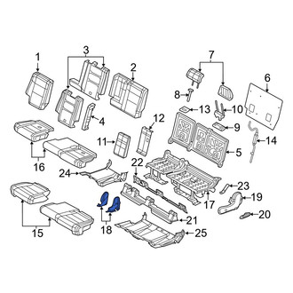 Dodge OE - Front Right Outer Seat Trim Panel