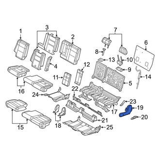 Dodge OE - Center Left Outer Seat Trim Panel
