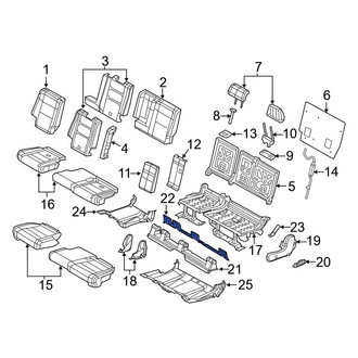 Dodge OE - Center Rear Seat Frame Trim Panel