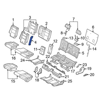Dodge OE - Center Seat Back Bolster Assembly