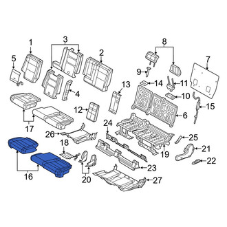 Dodge OE - Center Right Seat Cover