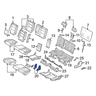 Dodge OE - Front Right Outer Seat Trim Panel
