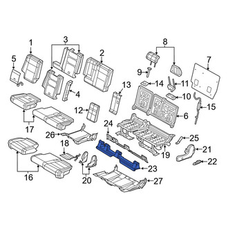 Dodge OE - Center Front Seat Frame Trim Panel
