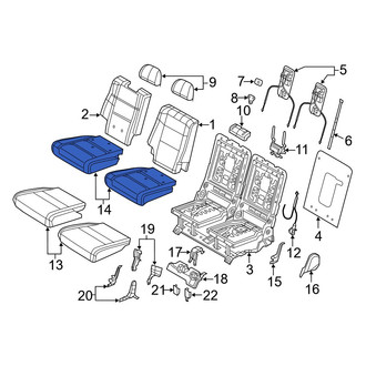 Dodge OE - Rear Right Seat Cushion Pad