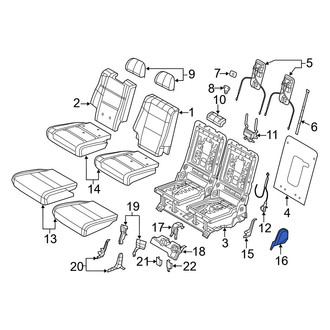 Dodge OE - Rear Left Outer Seat Trim Panel