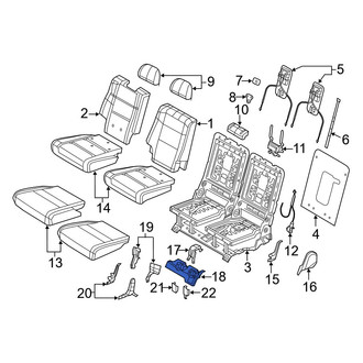 Dodge OE - Rear Right Forward Seat Frame Trim Panel
