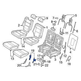 Dodge OE - Rear Left Seat Hinge Cover