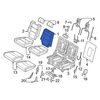 Dodge OE - Rear Left Seat Back Cushion Cover