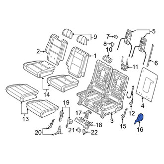 Dodge OE - Rear Right Outer Seat Trim Panel
