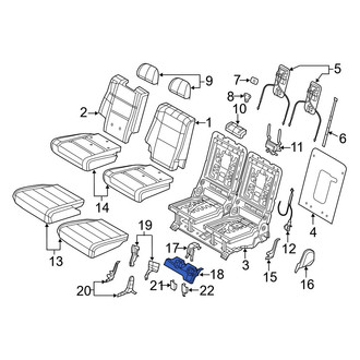 Dodge OE - Rear Right Forward Seat Frame Trim Panel
