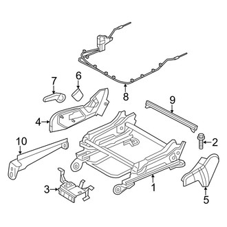 Dodge OE - Seats & Tracks - Tracks & Components (Manual Passenger Seat)